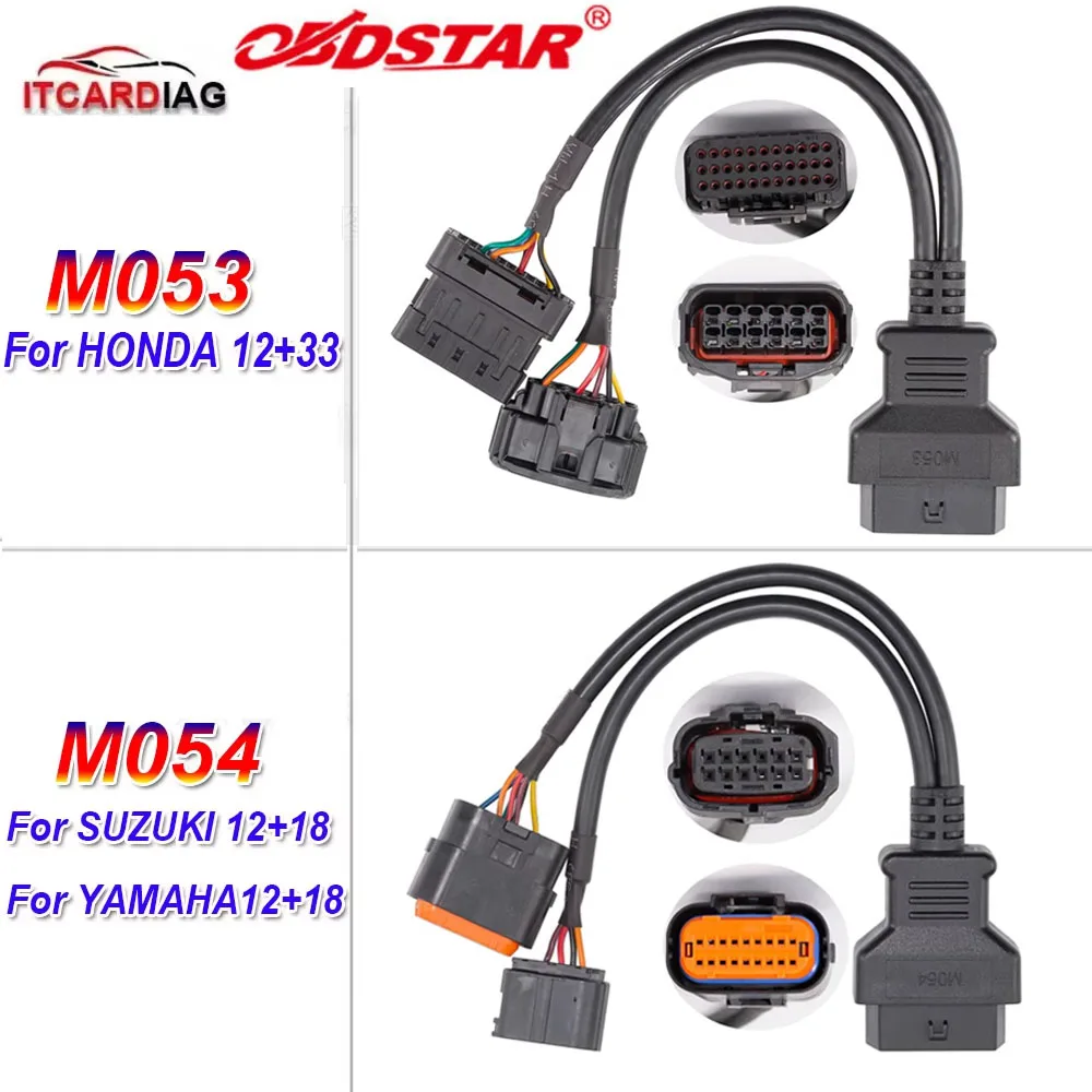 

OBDSTAR M053 M054 Cable Device Motorcycel Adapter for Honda/Yamaha/SUZUKI Moto Motorcycle IMMO Work With OBDSTAR MS50/MS80