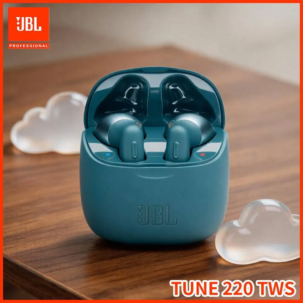JBL Tune220TWS Wireless TWS Earbuds Dual-Mic Clear Call Single-Ear Mode Voice Assistant Support For Commute Travel Daily