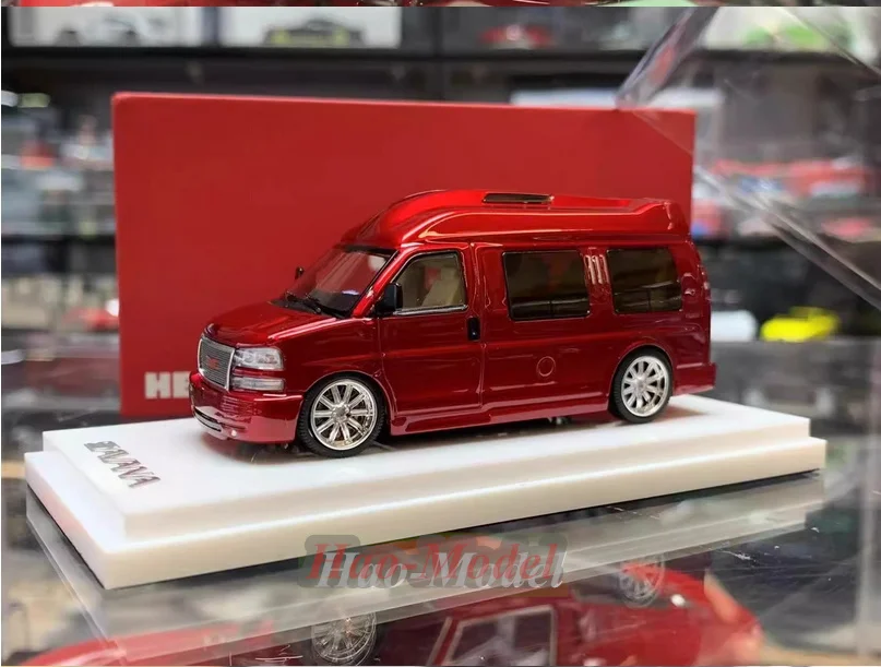 GOC GMC 1/64 For savana RV nanny Car Model Alloy Diecast Simulation Kids Toys Boys Birthday Gifts Hobby Display Collection