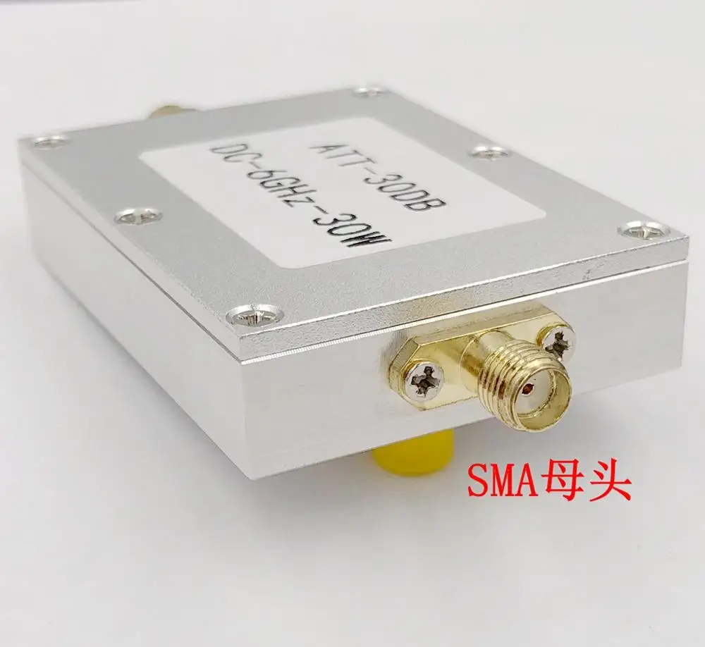 Imagem -04 - Atenuador Fixo Sma do Atenuador do rf de Dc6000mhz 30w 30db para o Analisador do Espectro do Medidor do Poder do Amplificador do rf do Rádio