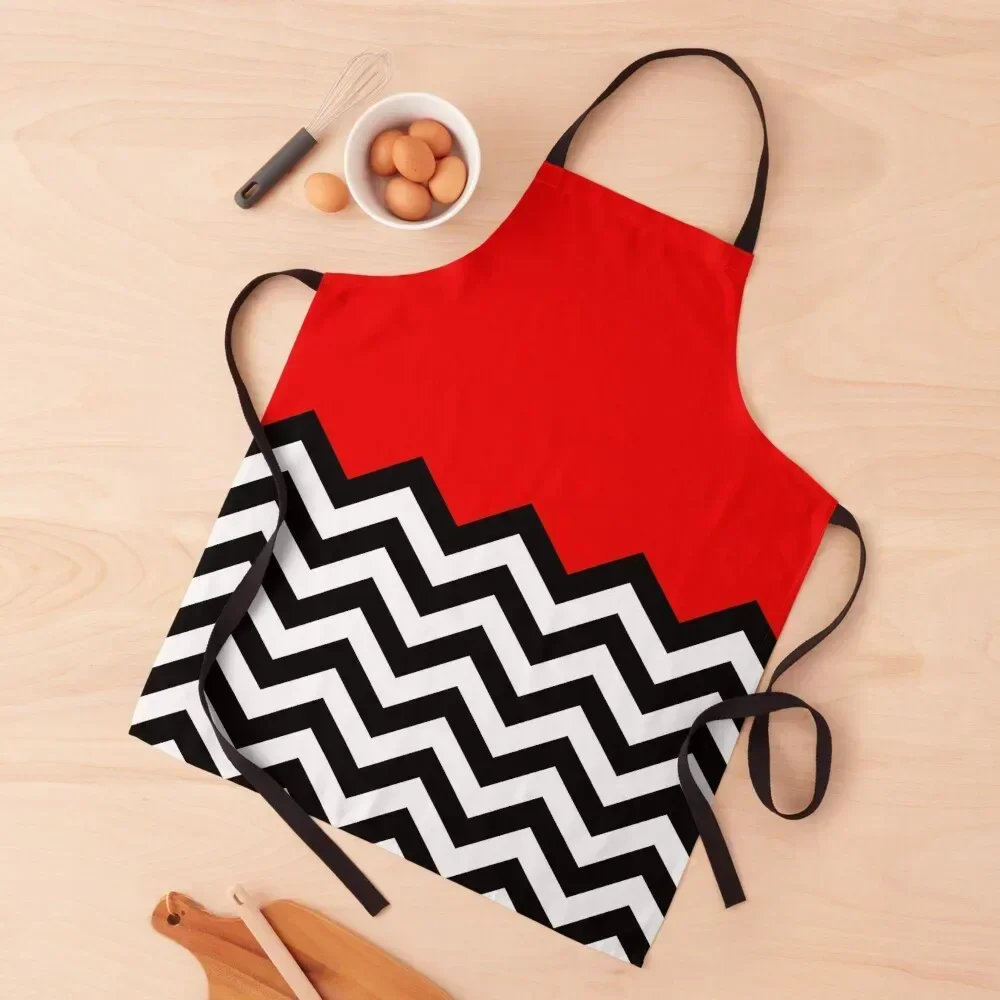 Twin Peaks - Black Lodge Pattern Apron Kitchen Handle For Women Hairdresser Apron