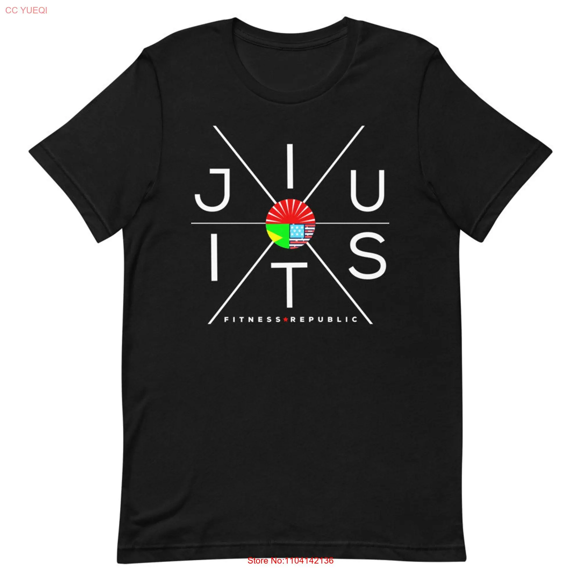 JIU JITSU Gym Athletic Fit T Shirt Fitness Republic long or short sleeves