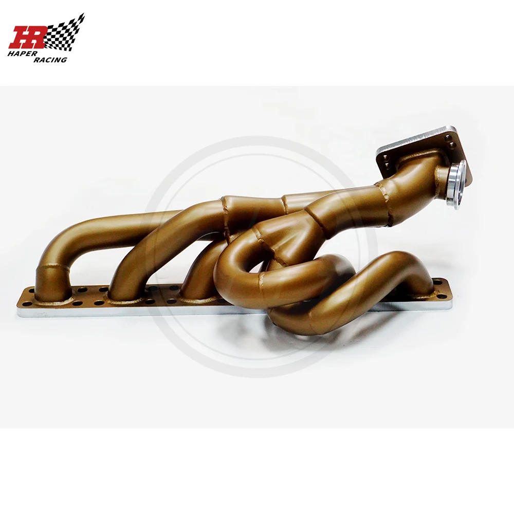 HP RACING Ceramic Coating 42mm T3 Top Mount Turbo Manifold For E36 M50 M52 S50 S52 320i 323i 325i M3 1992-1998