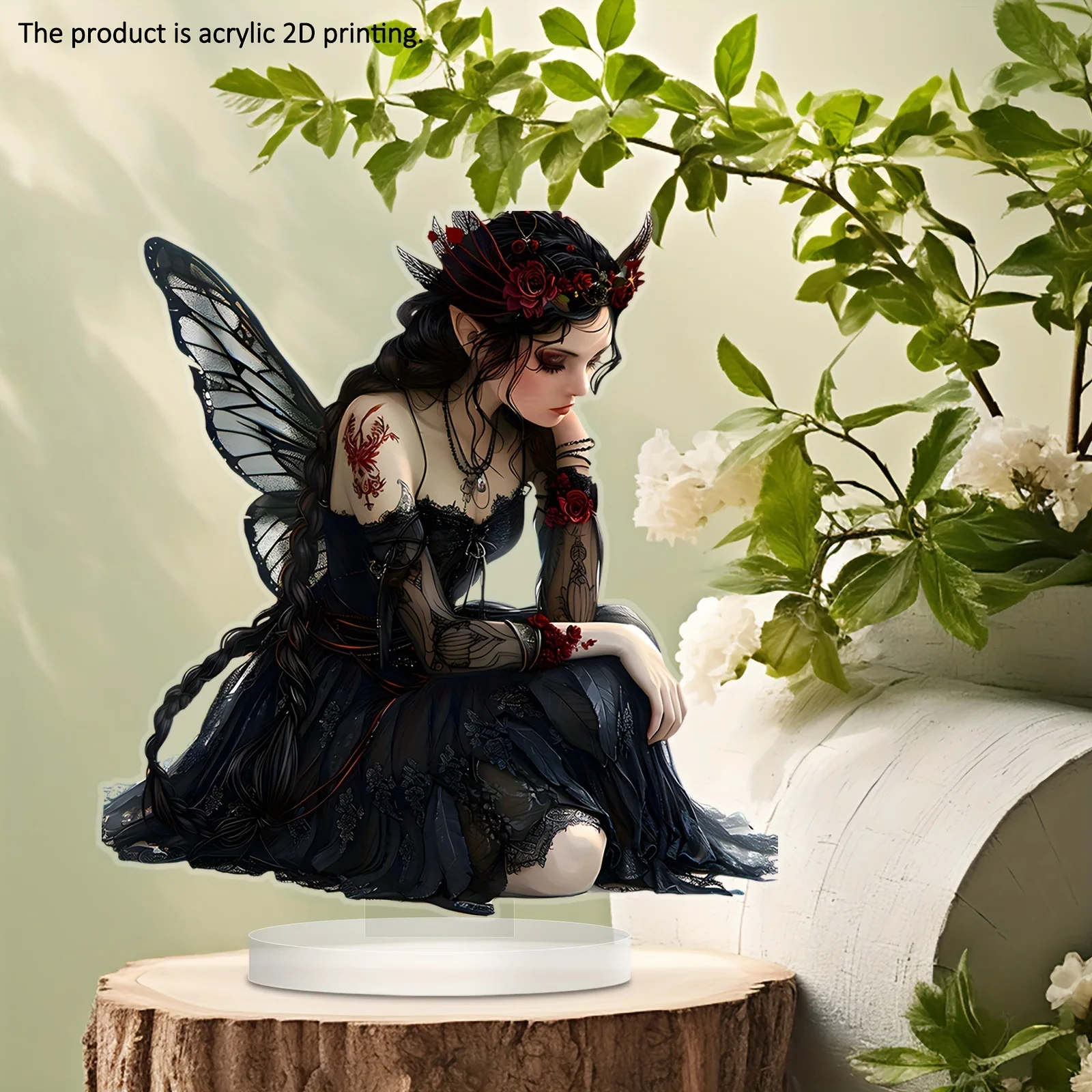 1 Stück schwarze Schmetterlingsfiguren, Wohnzimmerdekoration, Figuren für Schreibtischdekoration und Bürodekoration, ein Weihnachtsgeschenk für Mädchen – Detail 2