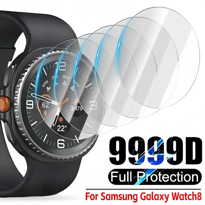 

5-1 шт. обновленная пленка для Galaxy Watch 8 Classic, 40 мм, 44 мм, ультратонкая стеклянная пленка, защита от взрыва, высокочувствительная сенсорная защита
