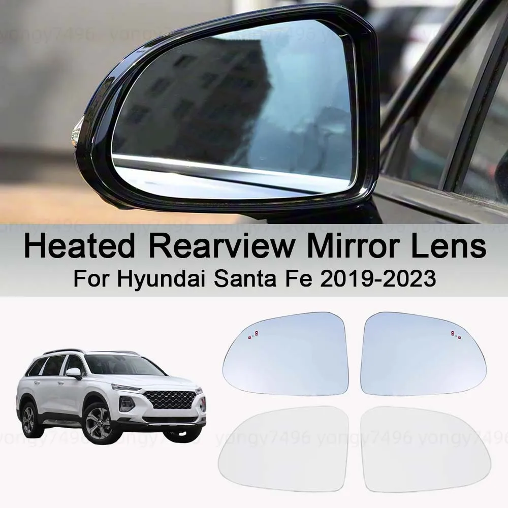 

Cars Accessories Heated Rearview Mirror Lens For Hyundai Santa Fe 2019-2023 Car Rearview Accessories Car Upgrade Modify A Car