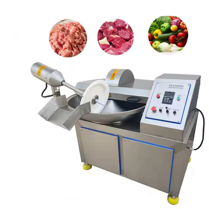 

Automatic Bowl Cutter Machine 20L 40L 80L 125L Vegetable Meat Chopper Sausage Chopping Mixing Cutter with Motor Core Component