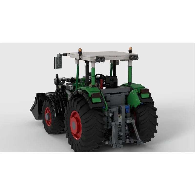 Moc 600 Tractor with Front Loader Engineering Vehicle Model  Moc Building Blocks Bricks Kit Kids for Toys ChristmasPresent