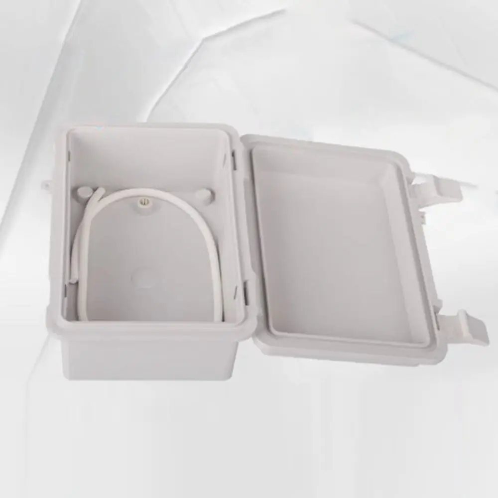 IP67 Electrical Junction Box Waterproof Enclosure With Hasp Outdoor Sealed Switch Power Case Plastic White Distribution Boxes