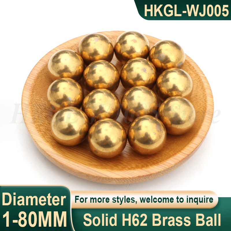 

1-80mm H62 Brass Ball High Precision Solid Brass Ball Smooth Round Copper Bead Ball