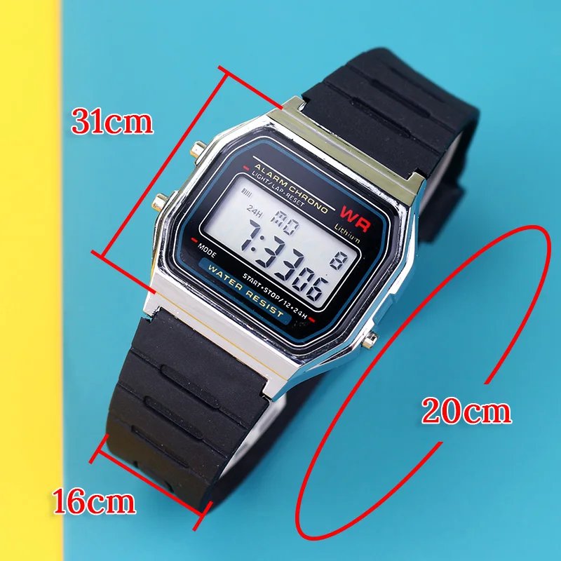 Fashion Electronic Women Watches Men Rose Gold Rubber Strap LED Digital Wristwatch Ladies Girls Sport Clock Relogio Feminino image 5