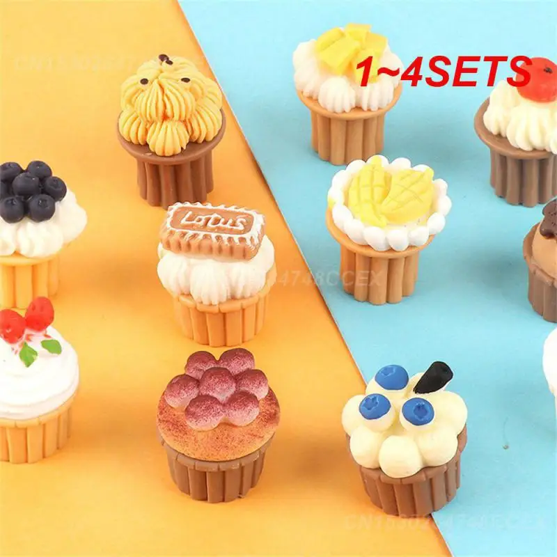 1~4SETS 3d Cupcake Shells Wholesale Price Easy To Use Unique Trend Cute Highest Rating Mock Fruit Decoration Party Supplies