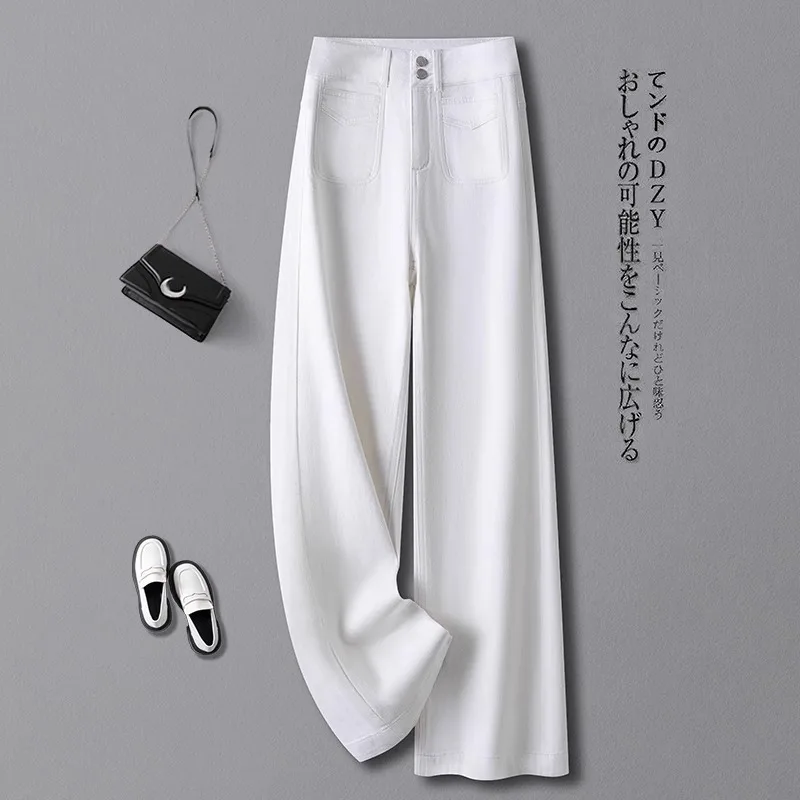 جينز أزرق للنساء صيفي ثنيات على الطراز الكوري بنطال مستقيم الساق للتخسيس سروال قصير #3