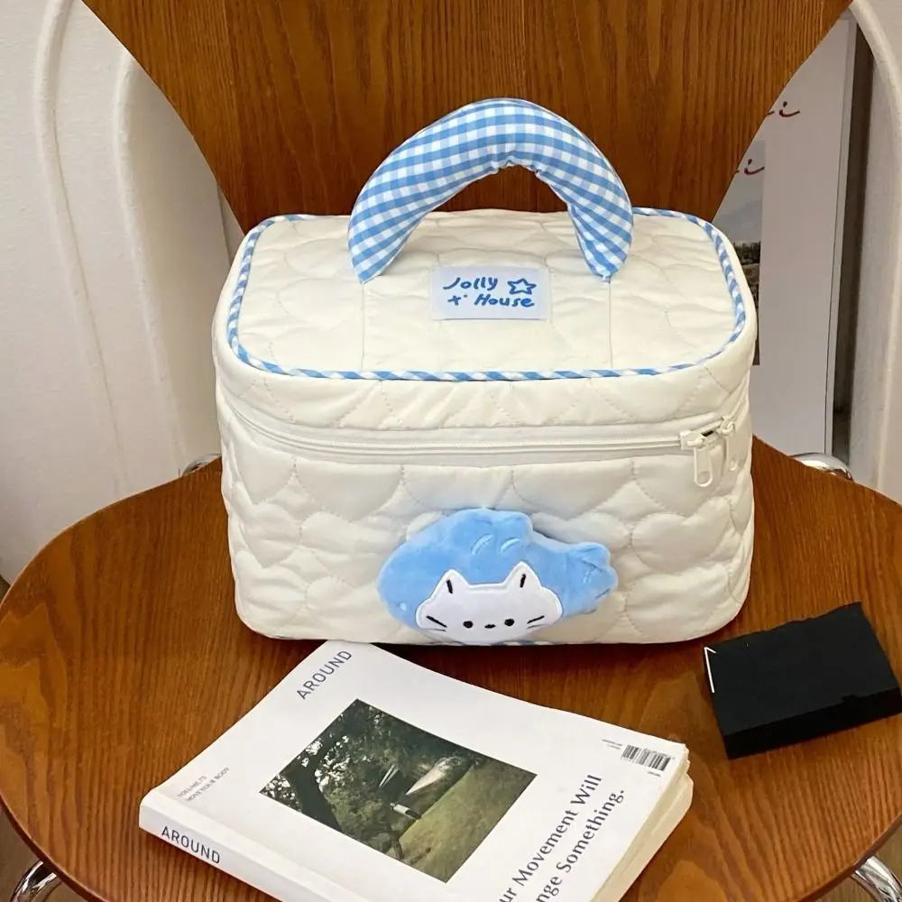 

Модная косметичка в форме домика в стиле Kawaii, яркие цвета, портативный органайзер на молнии для девочек