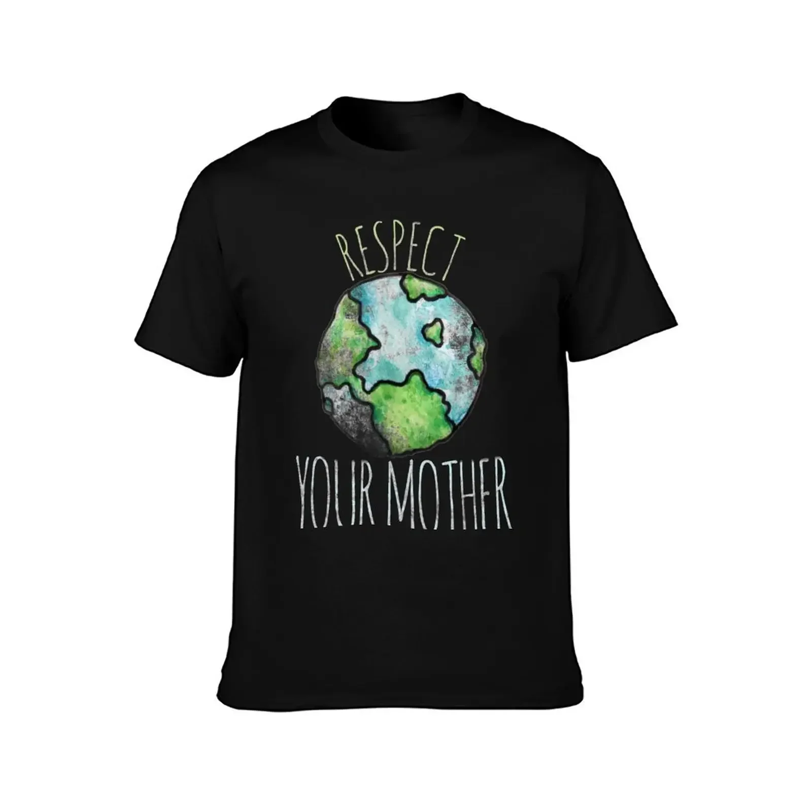 Respect your mother earth day T-Shirt anime figures plain quick-drying summer tops mens t shirts pack