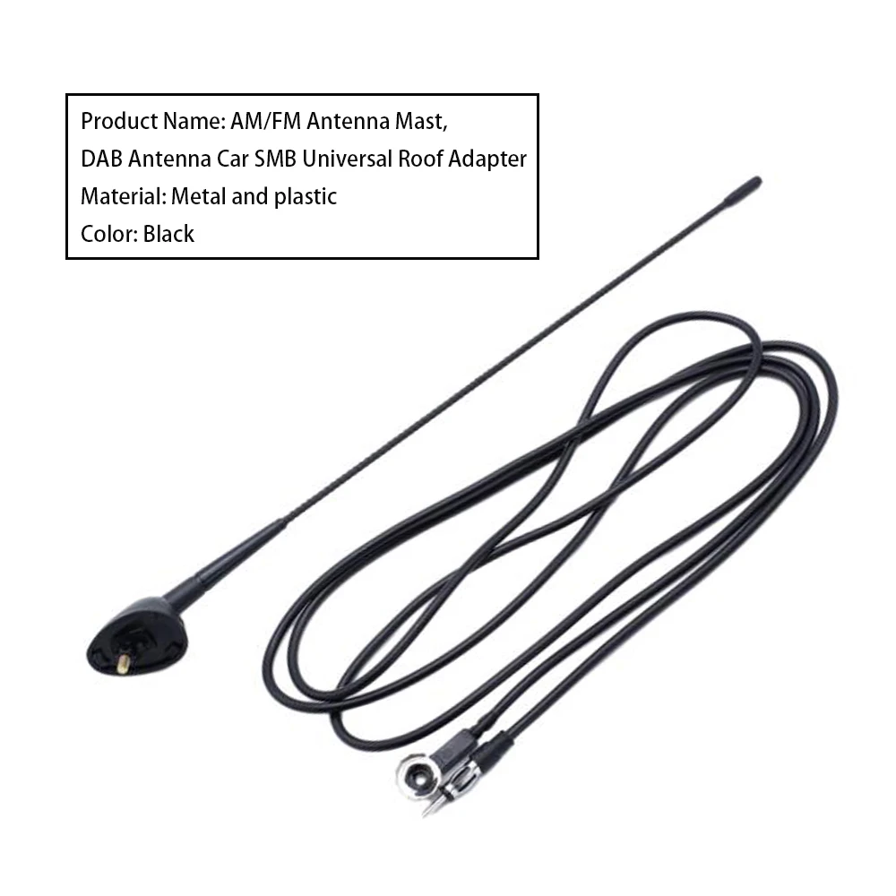 Antenne aérienne montée sur le toit avant, mât à visser amovible adapté à la Fiat Punto Seicento Bravo Brava Doblo Ducato