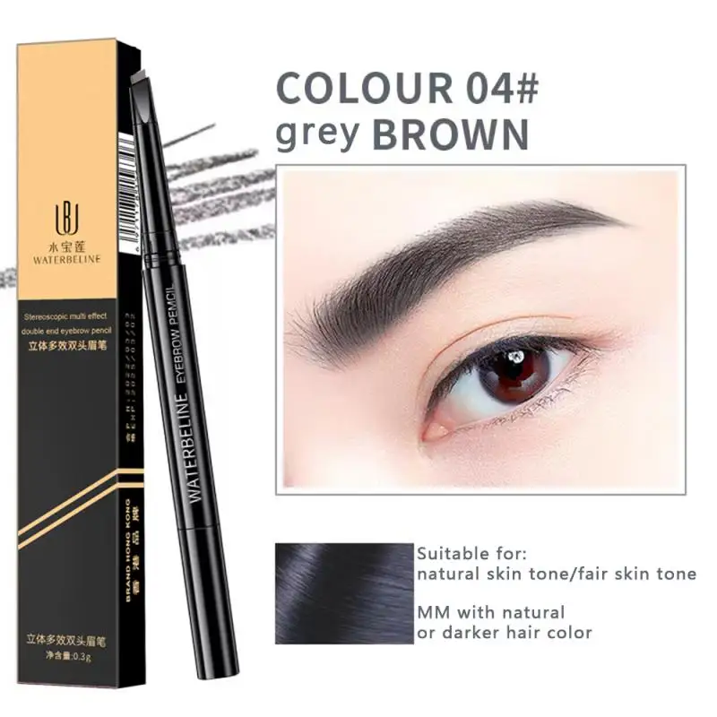 1/3/5PCS Double Head Ultra Fine Design Sleek Packaging Long Lasting Brow Makeup Eyebrow Pencil 5 Color Options