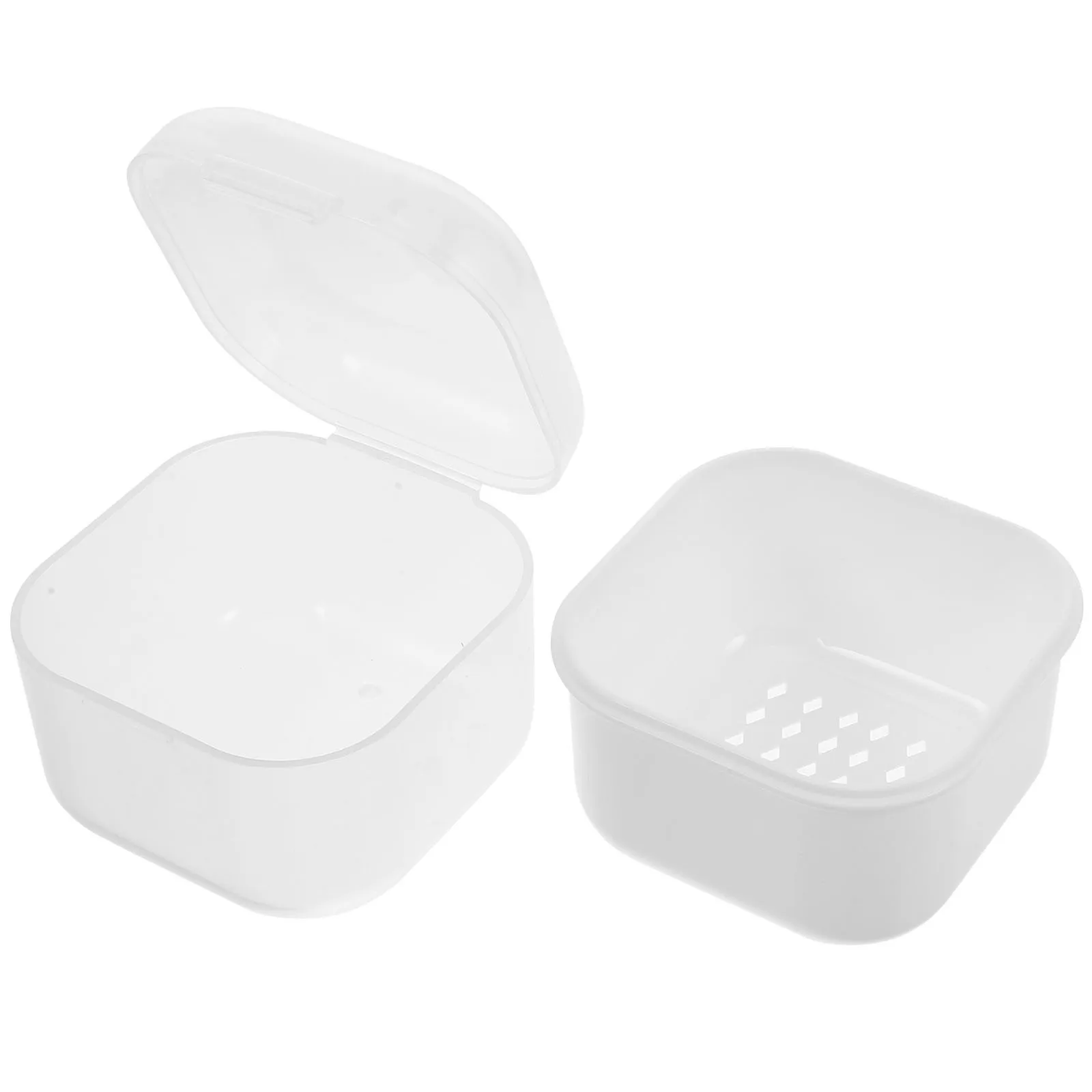 กล่องทำความสะอาดอุปกรณ์ทำเล็บแบบพกพาพร้อมถาดที่ถอดออกได้ กล่องแช่แบบใช้ซ้ำได้สำหรับอุปกรณ์ทำเล็บ อุปกรณ์ทำความสะอาดเล็บ