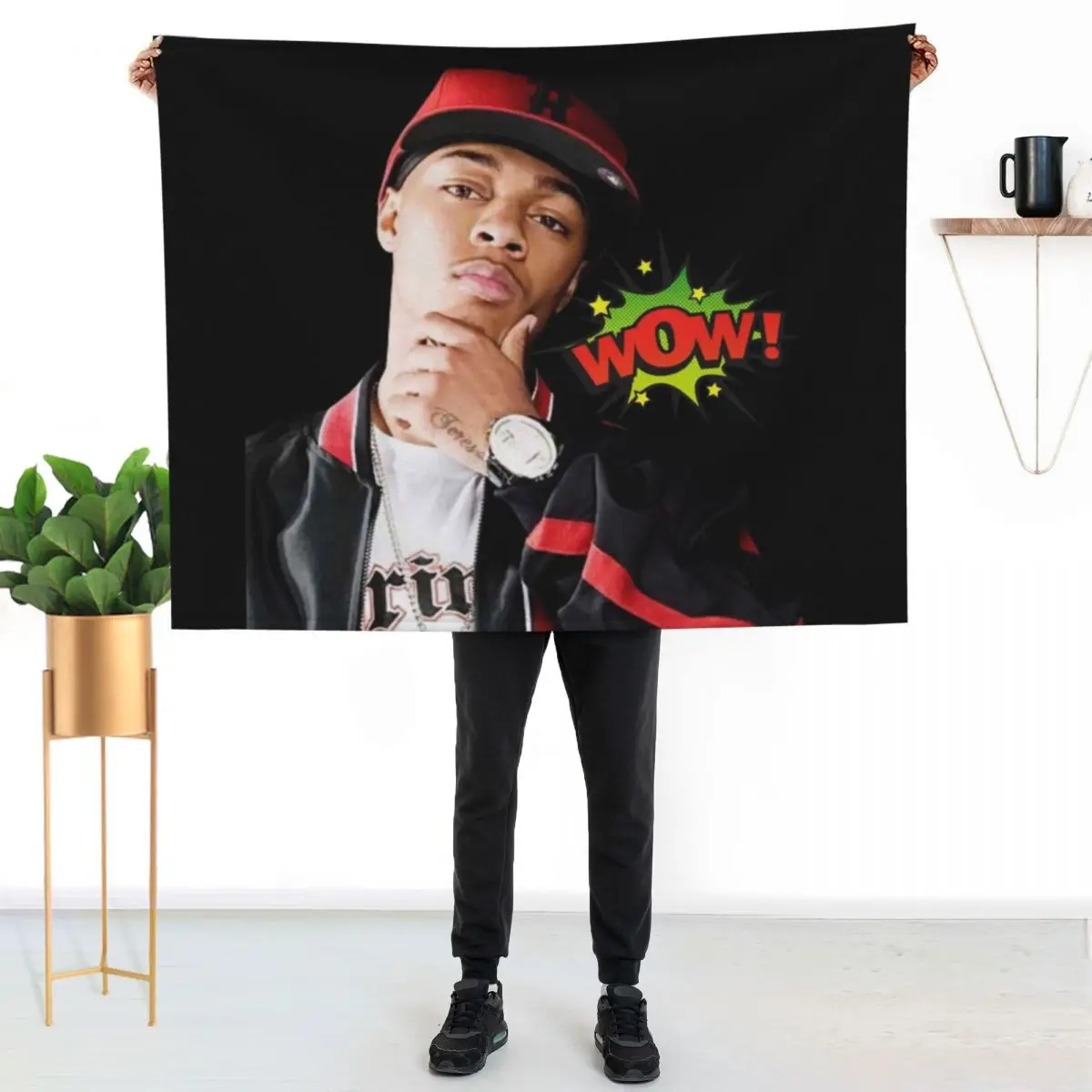 BoW WoW - LiL Bow WoW Throw Blanket Cozy Microfiber Throw Blanket for Home Bedroom