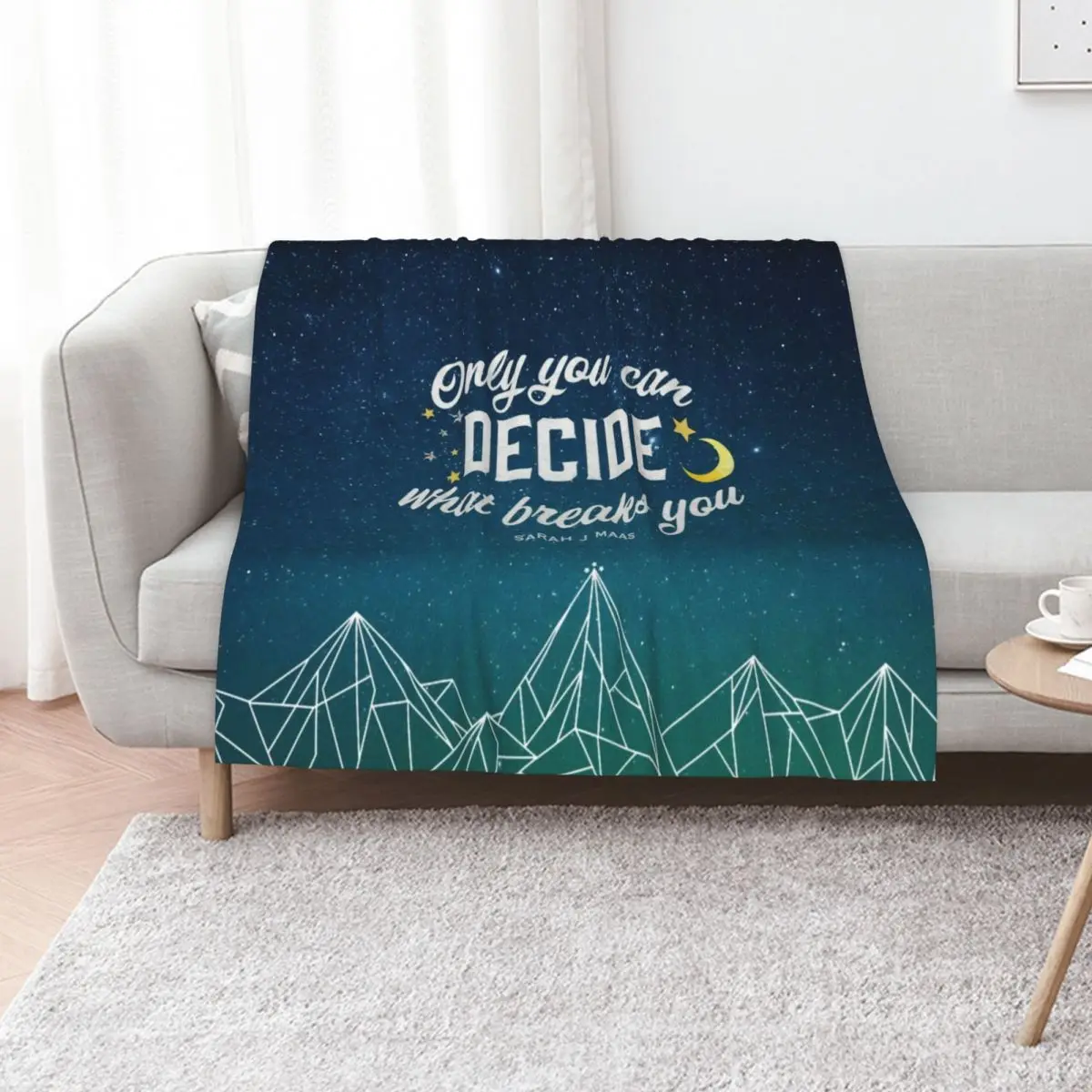 Only you Can - Sarah J Maas Throw Blanket Thermal Loose Summer Beddings Plush Luxury Summer Blankets