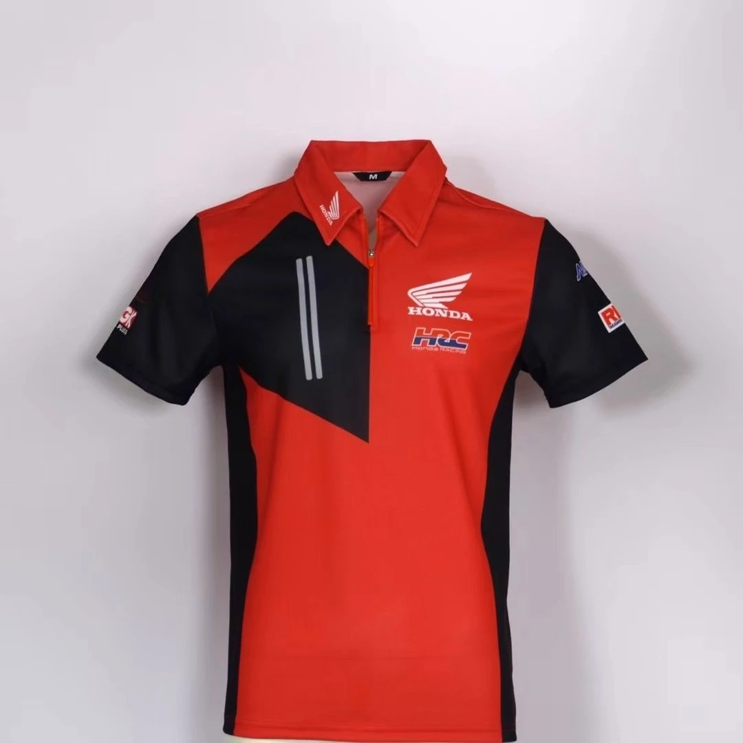 

Мотоциклетная футболка Racing Team для Honda DH MTB Off Road, летняя мужская и женская быстросохнущая дышащая майка для верховой езды