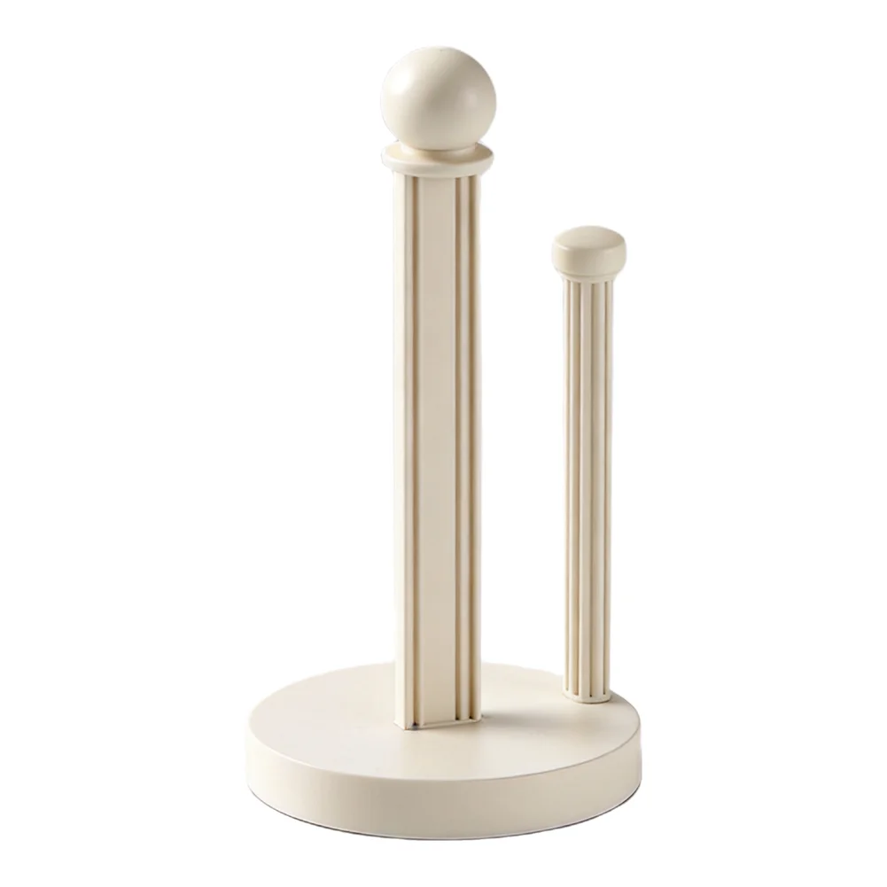 Suction Cup Paper Towel Holder for Kitchen Rolls with Portable Handle and Flexible Branch for Easy Tear-Off on Various Surfaces