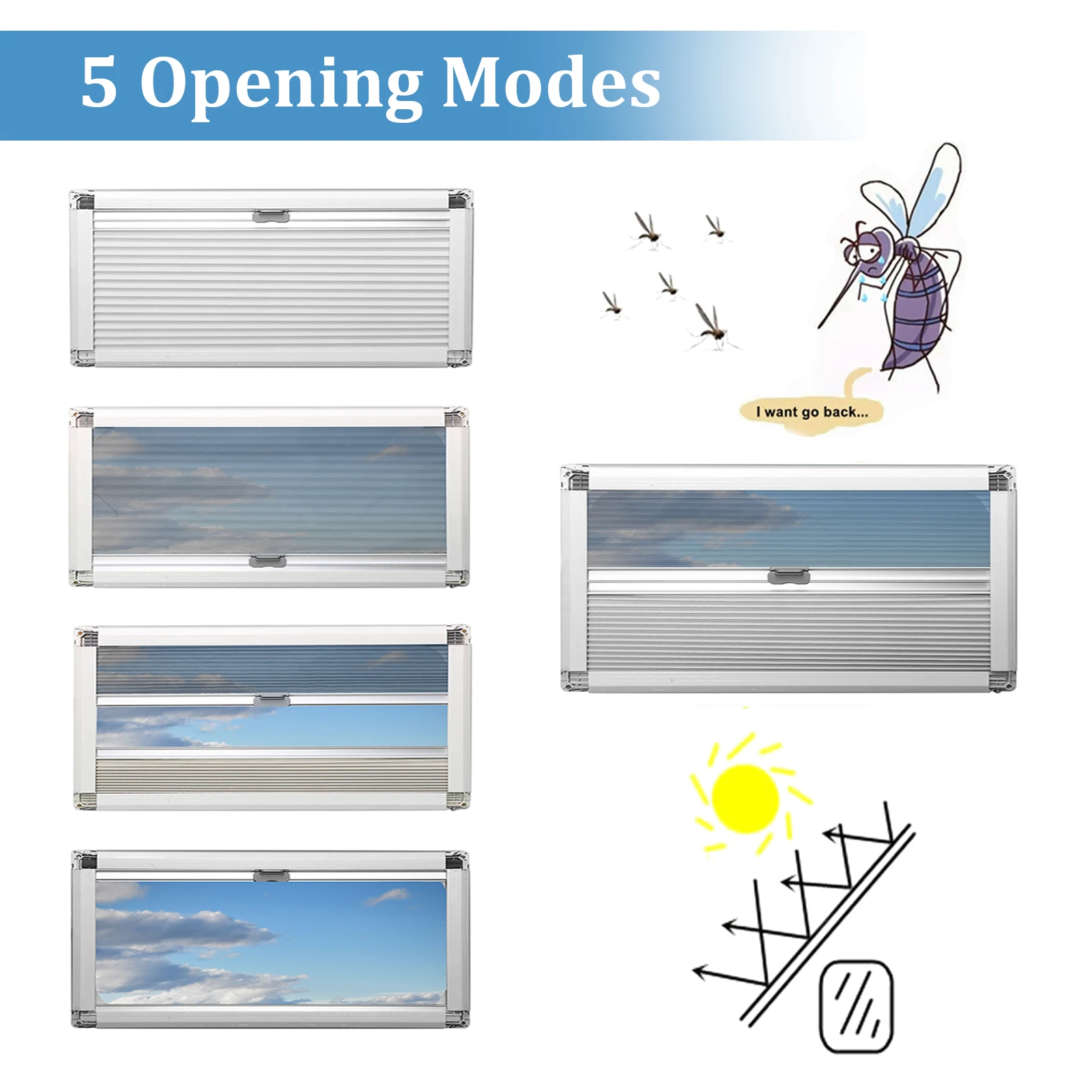 نافذة RV Emergency Egress مقاس 45 × 40 سم / 17.7 بوصة عرض × 15.8 بوصة ارتفاع - إطار من الألومنيوم - نافذة جانبية من الأكريليك للتخييم مع غطاء للخصوصية وشاشة #3
