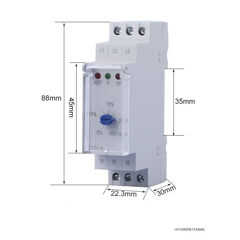 Phase Sequence Protector ZYD1B Elevator Motor Three Phase Power Supply Shortage Reverse Phase Break Relay AC 380V