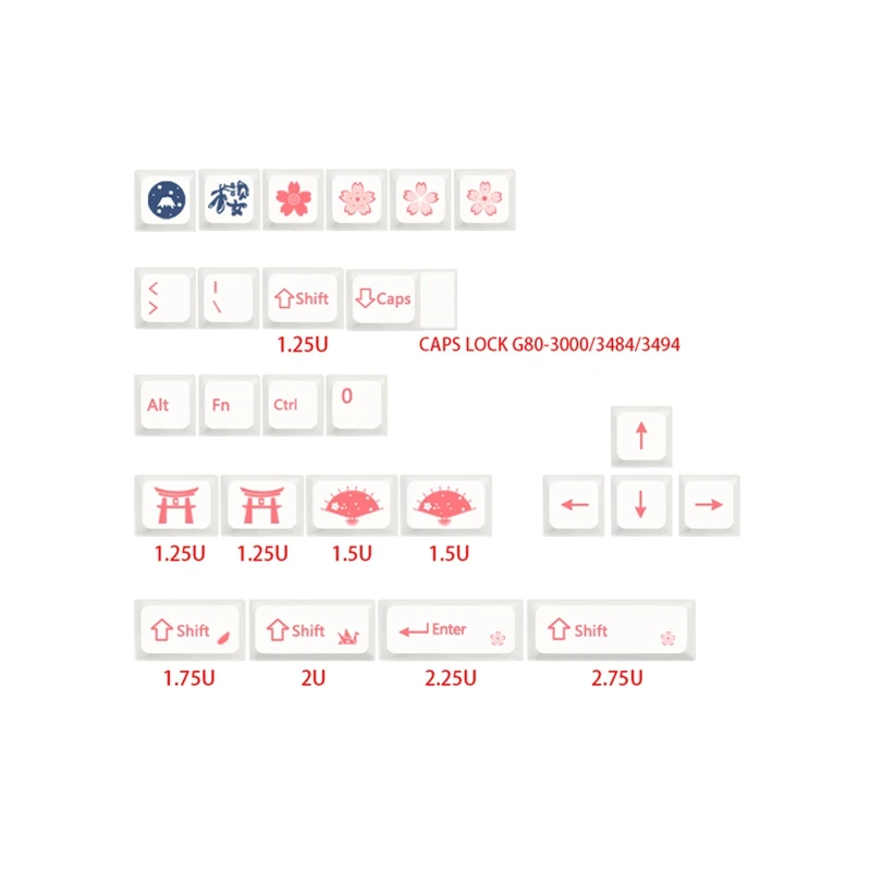 XDA Profile 133 Keycaps Set For Mechanical Gaming Keyboard Cherry MX Switches DIY Custom Mechanical Keyboards