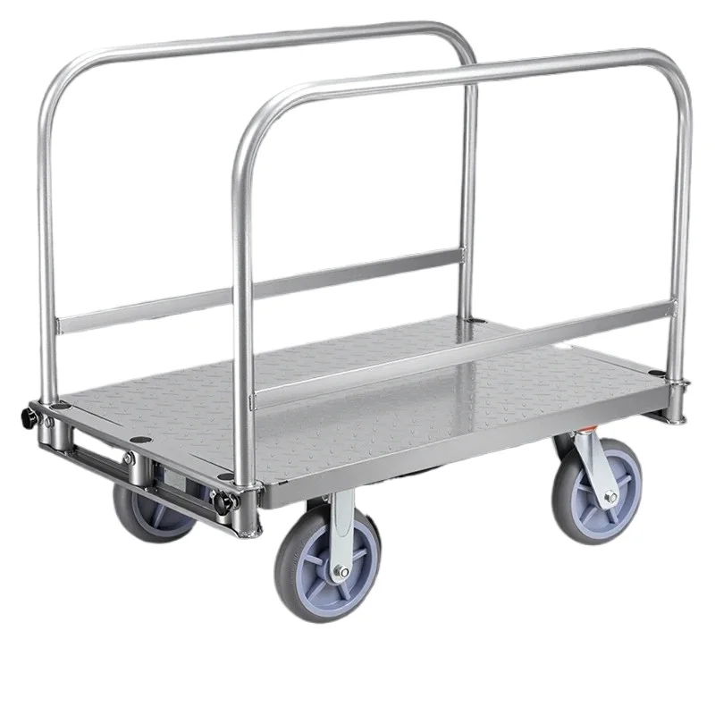 Heavy-duty fence cart, fabric unloading cart, thickened stage silent trailer, mobile transport cart