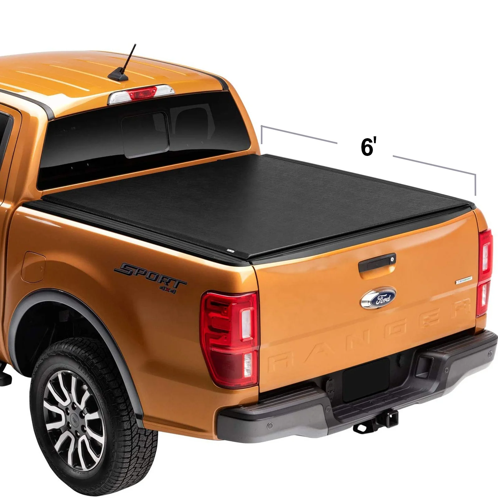 

Factory wholesale soft-rolled truck bed cover multifunctional tail plate for Ford pickup truck 6-foot bed (71.999 inches)