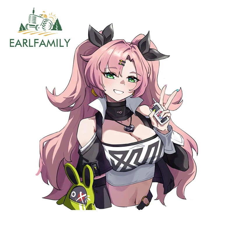 EARLFAMILY 13cm X 9.2cm untuk Zenless Zone Zero Nicole Demara seksi tempel stiker mobil kepribadian stiker sederhana Styling mobil