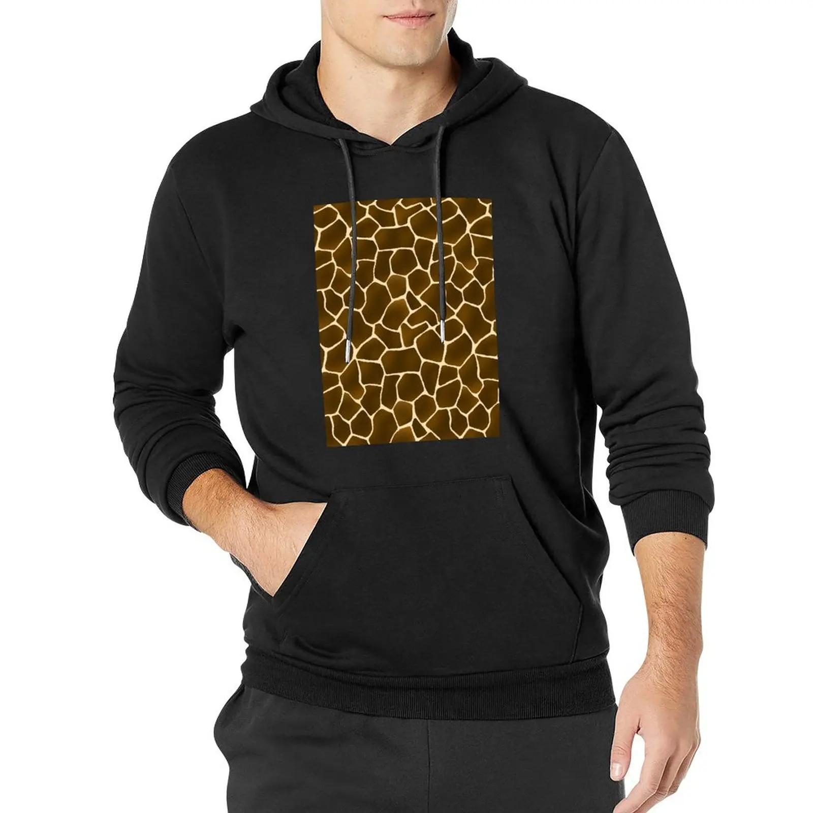 

Wild Style Giraffe Print Safari Pattern Pullover Hoodie hooded shirt autumn new products men's sweat-shirt set big size hoodie