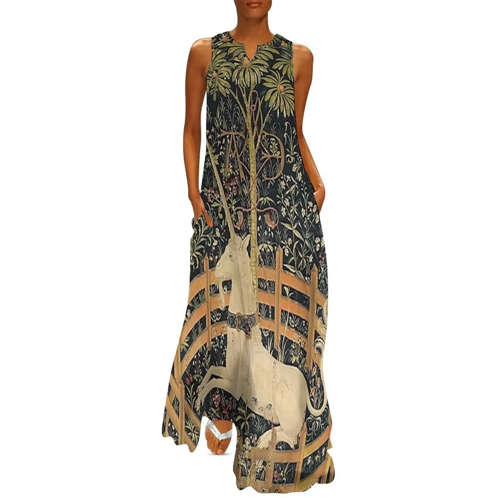 

The Unicorn in Captivity, Netherlands ; Met Long Dress purple dress women's fashion dresses beach dress loose summer