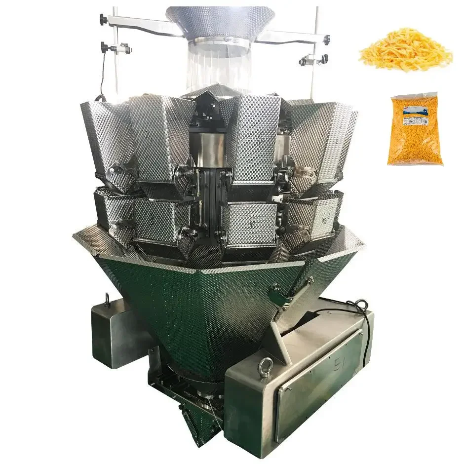 Automatic 10 Head Multihead Combination Weigher Beverage Cheese Food Packaging Machine