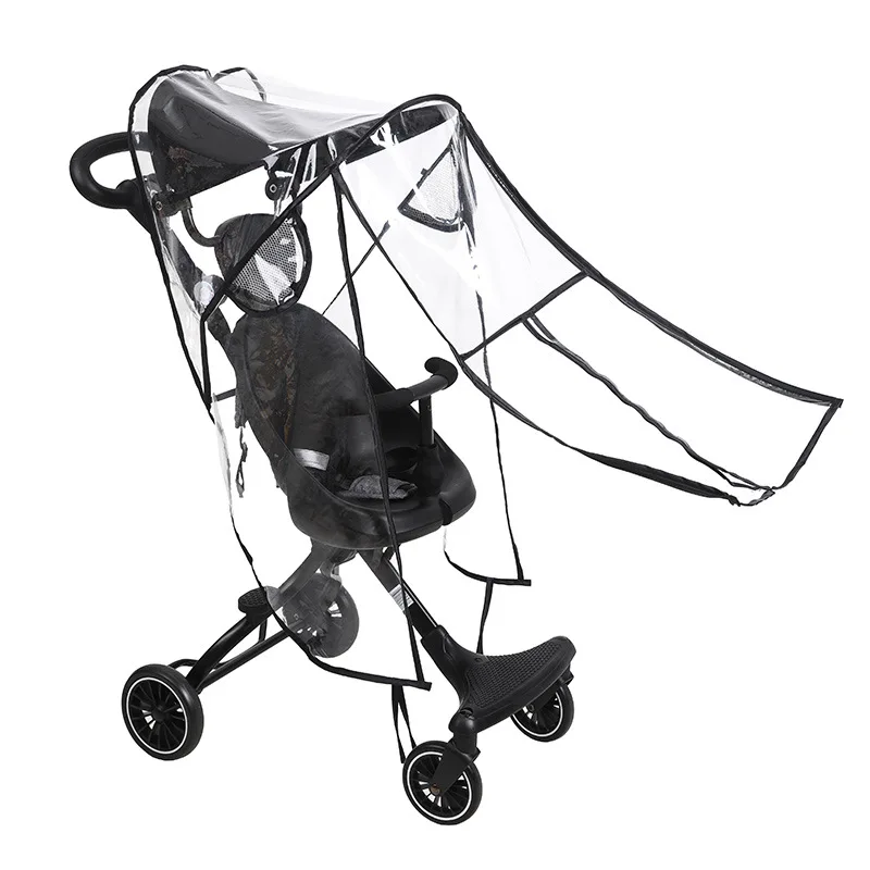 Baby artifact rain cover baby stroller car windshield rain cover windshield stroller protective breathable raincoat accessories