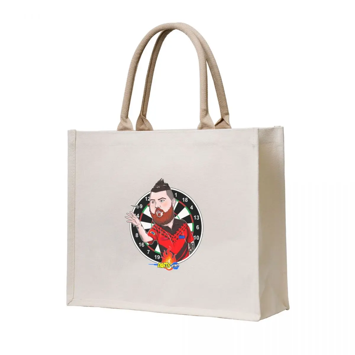 

Caricatura Michael Smith by Darts Attack Tote Bag Canvas stote bag Large bags for women shopper bags for women