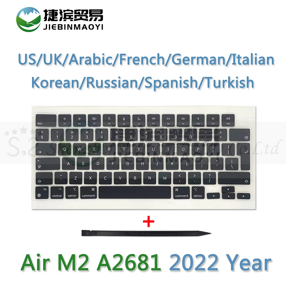 Новый 2022 год M2 ноутбук A2681 колпачки для клавиш для MacBook Air Retina M2 13,6 "A2681 полный колпачок для ремонта клавиатуры