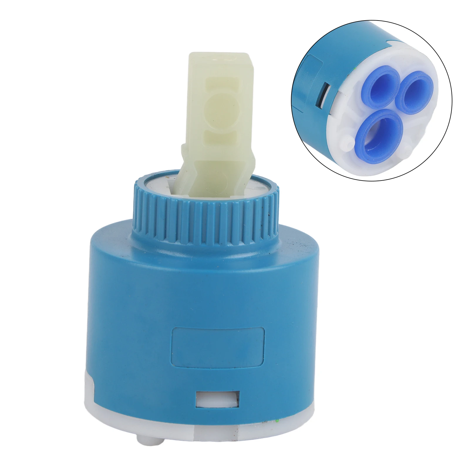 35/40mm Keramische Cartridge Water Mengkraan Innerlijke Controle Kraan Klep PP Plastic Blauw Praktische Keramische Cartridge kraan Water Mixer