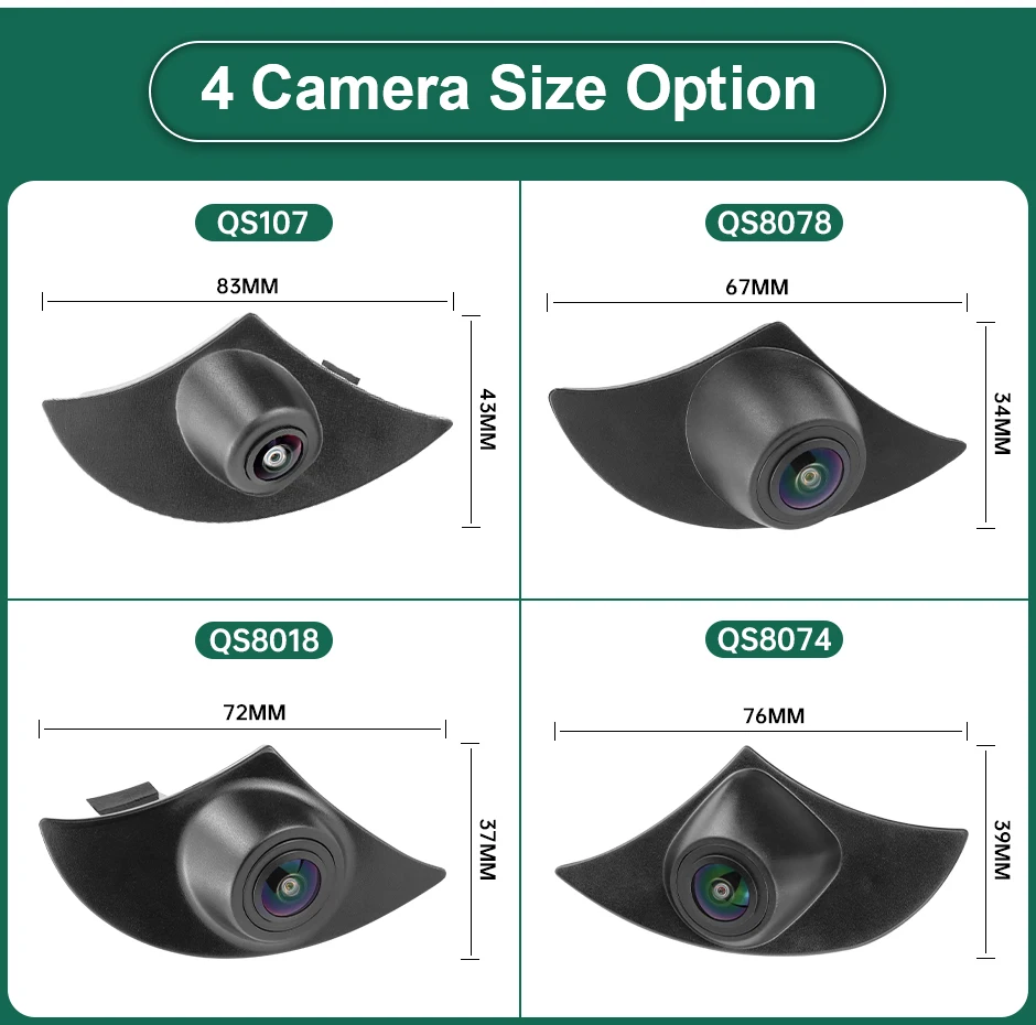 كاميرا ذات رؤية أمامية للسيارات GreenYi AHD لسيارة Toyota FJ Land Cruiser Avensis T25 T27 Hilux Corolla Yaris Prado Proace Hiace نحو Aygo