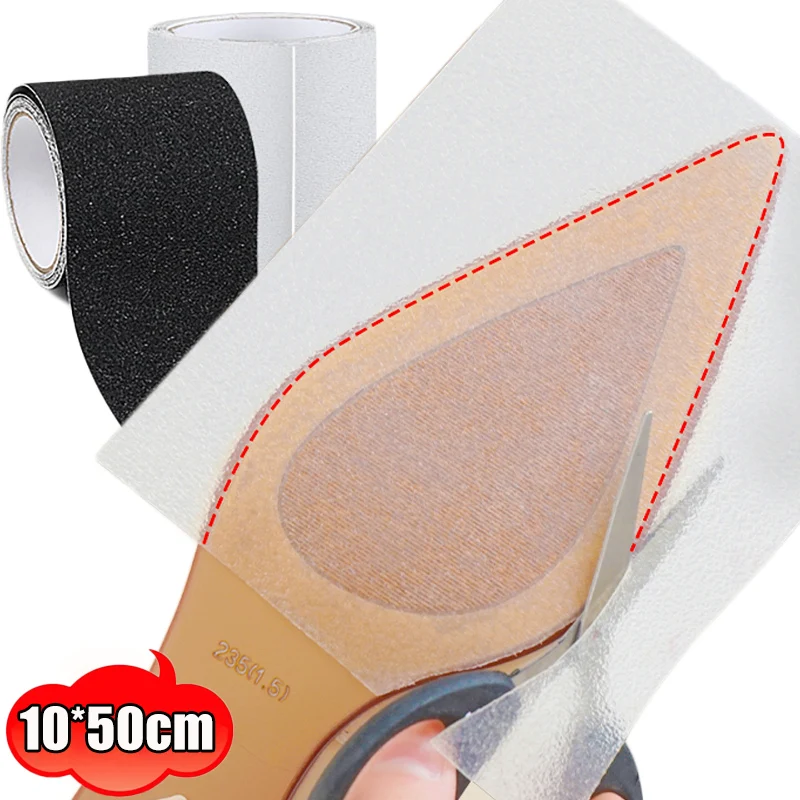 50cm Non-slip Shoes Sole Protector Stickers Women High Heels Sole Tape Self-Adhesive Ground Grip Wear-resistant Outsole Insoles