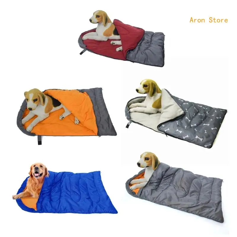 

Dog Sleeping Bag Portable Sleeping Bed for Outdoor Hiking Camping Indoor Winter Pet SleepSack Bedding Pet Supplies H3CF