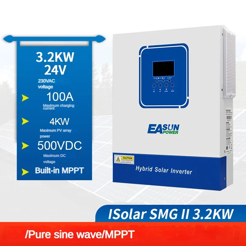 New Solar Inverter 3.2KW/24V Photovoltaic Inverter Control Integrated Machine MPPT Pure Sine Wave Inverter WIFI