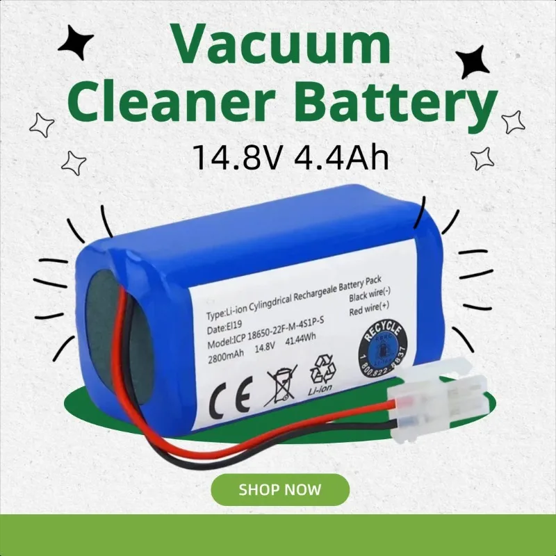 

Аккумулятор для робота-пылесоса 14.8V 4.4Ah 18650 V3s Pro V50 V5s Pro V8s X750