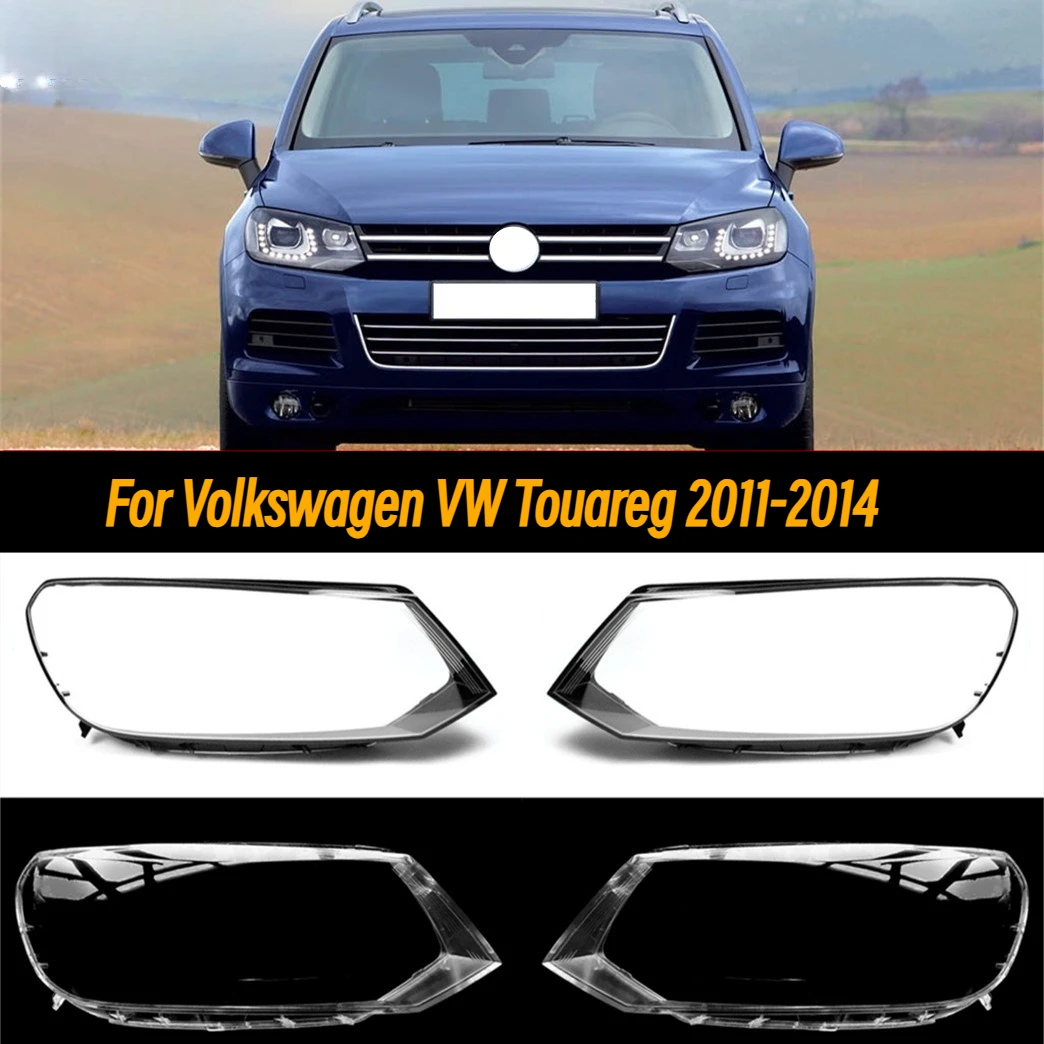 

Left/Right For VW Touareg 2011 2012-2014 Car Front Headlight Cover Auto Headlamp Lampshade Lampcover HeadLamp Glass Lens Shell