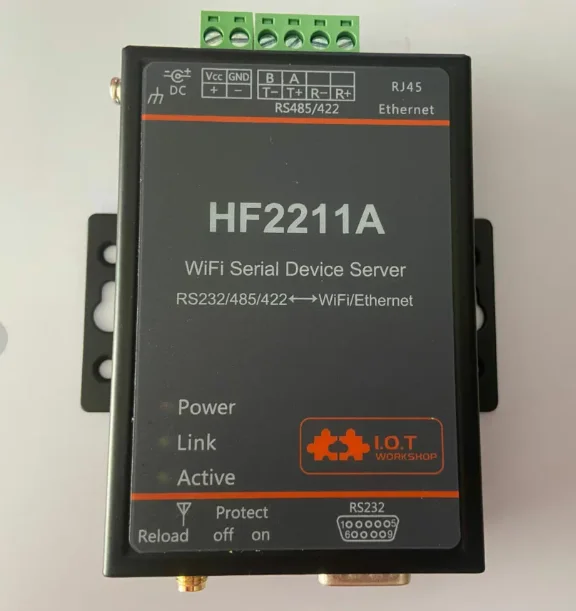 Serial port server RS232/485/422 to WiFi Ethernet DTU networking communication device HF2211