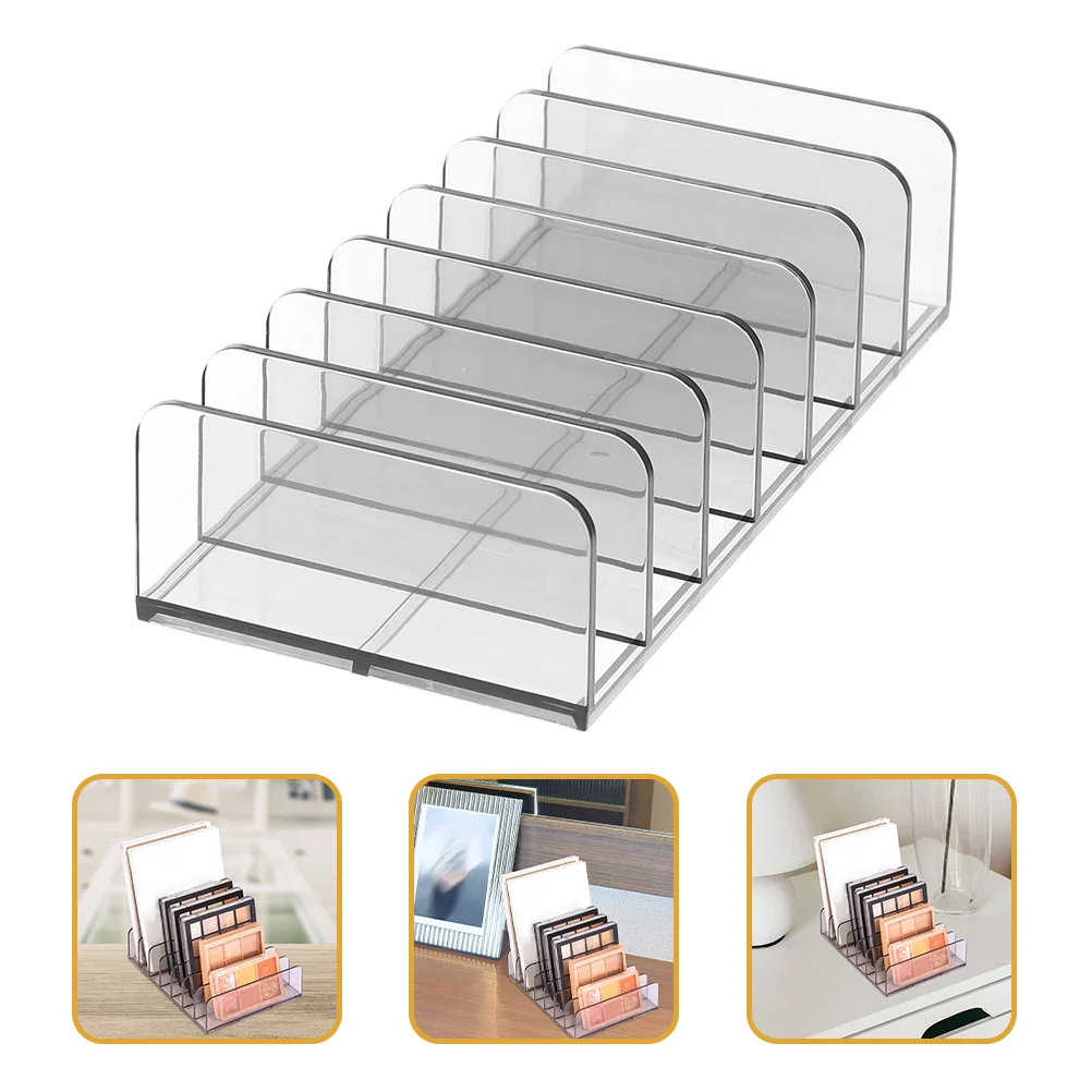 2 Pcs Eyeshadow Box Palettes Holder Clear Makeup Organizer Cosmetics Plastic Vanity Tables