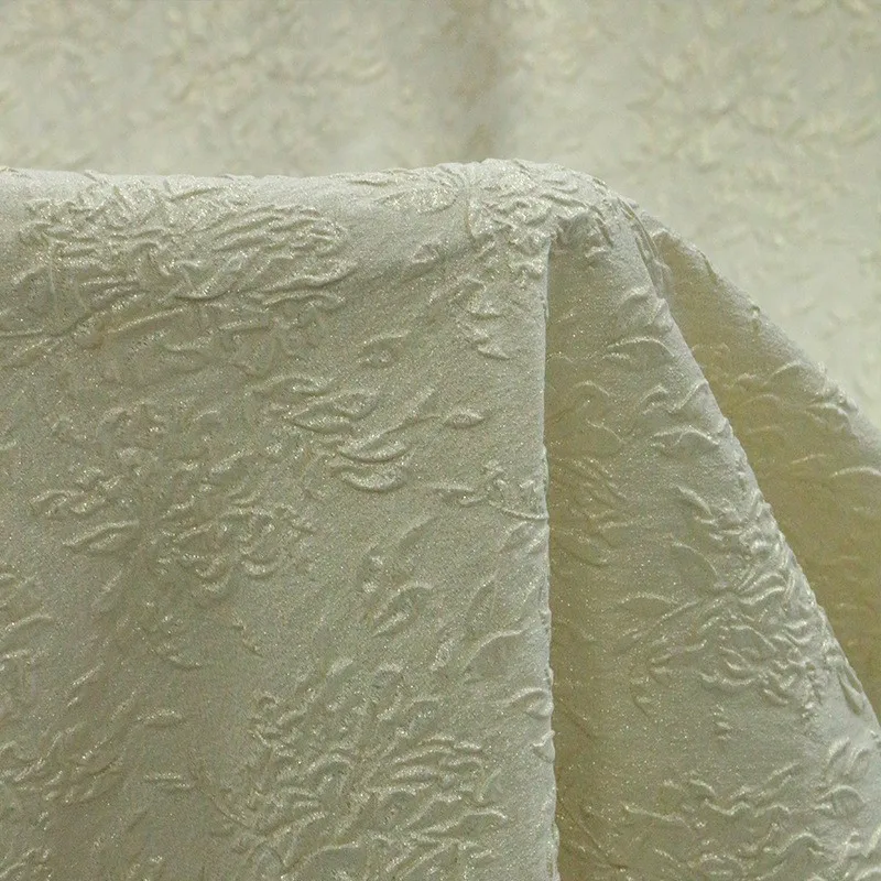 

Woven gold three-dimensional jacquard fabric 26mm embossed and concave-convex half skirt clothing designer silk