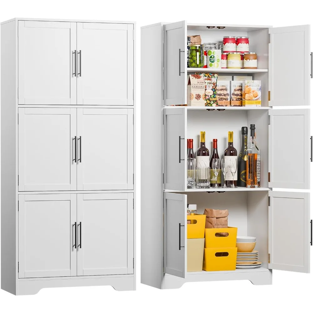 ตู้เก็บของในครัว, ตู้เก็บของไม้สไตล์โมเดิร์น, ตู้เก็บของในครัวแบบตั้งพื้นสูง 68.5 นิ้ว กว้าง 31.5 นิ้ว