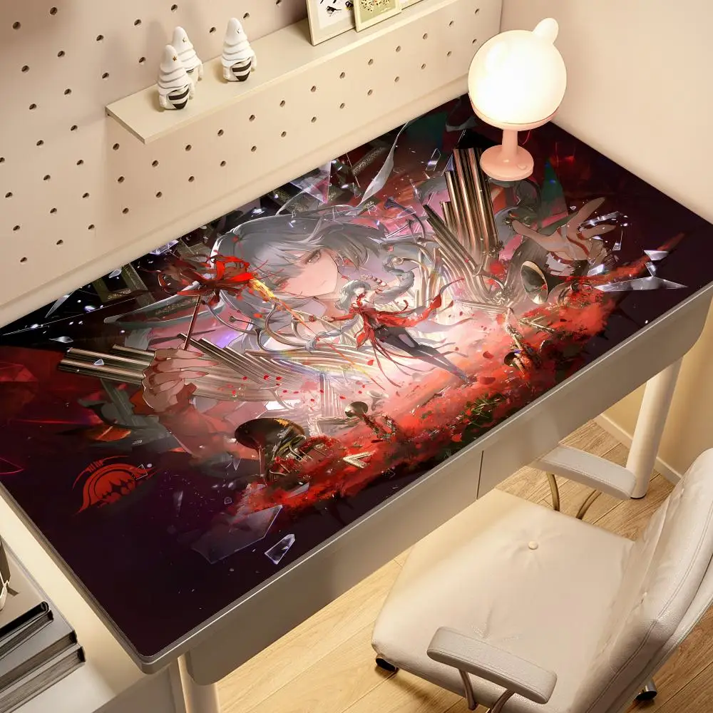 

Новый коврик для мыши HYBXAXC с HD-печатью Phrolova XXL, игровой коврик для клавиатуры Wuthering Waves, нескользящий резиновый коврик для ноутбука с милым девичьим дизайном